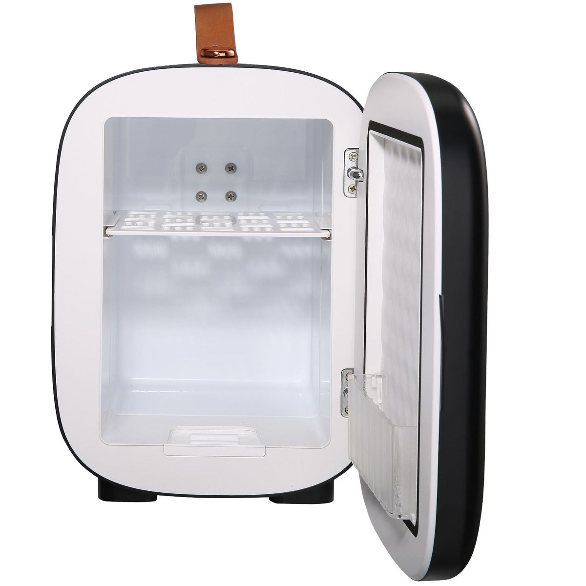Mini Fridge, 4 Liter/6 Can Small Refrigerator for Beverage Skincare & Cosmetic, AC/DC Cooler & Warmer, Mute Portable Tiny Fridge for Bedroom Office Dorm Desk Car Travel, ETL Certified, Black