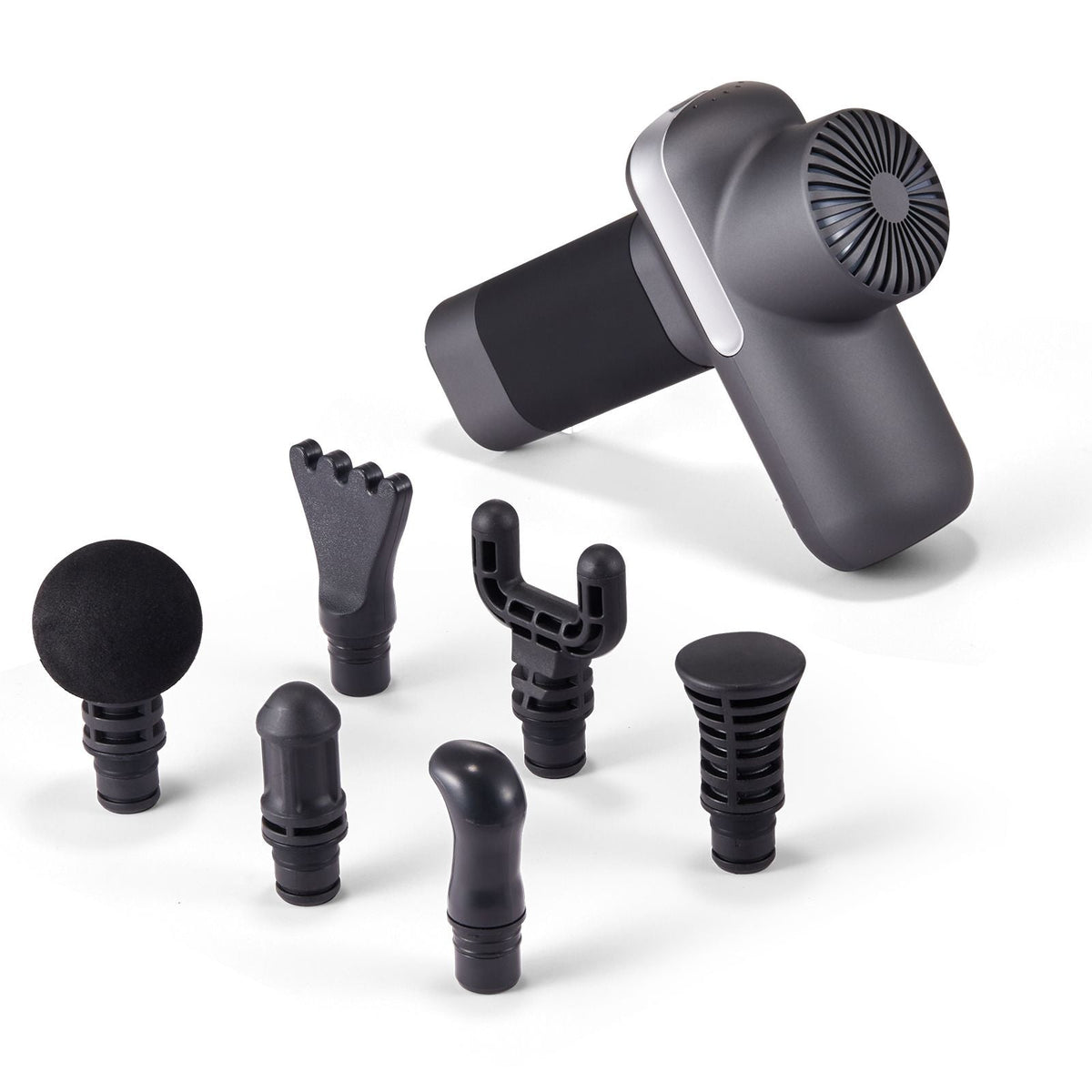Mini Massage Gun, Percussion Muscle Massage Gun for Athletes - with 5 Speed Levels & 6 Massage Heads, 7.4V 2500mAh Batteries, Handheld Small Massage Gun for Pain Relief, Muscle Relaxation