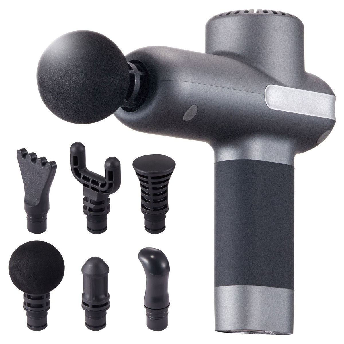 Mini Massage Gun, Percussion Muscle Massage Gun for Athletes - with 5 Speed Levels & 6 Massage Heads, 7.4V 2500mAh Batteries, Handheld Small Massage Gun for Pain Relief, Muscle Relaxation