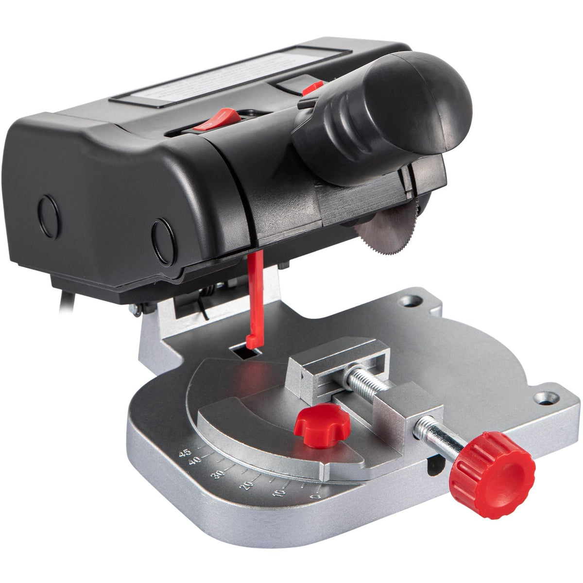 Mini Miter Cut-off Chop Saw, Two 2-5/16\" Blade of Steel and Resin with 1/2inch Cutting Depth, 0-45° Benchtop Miter Saw for Copper, Aluminum, Wood, Zinc in Hobby Craft