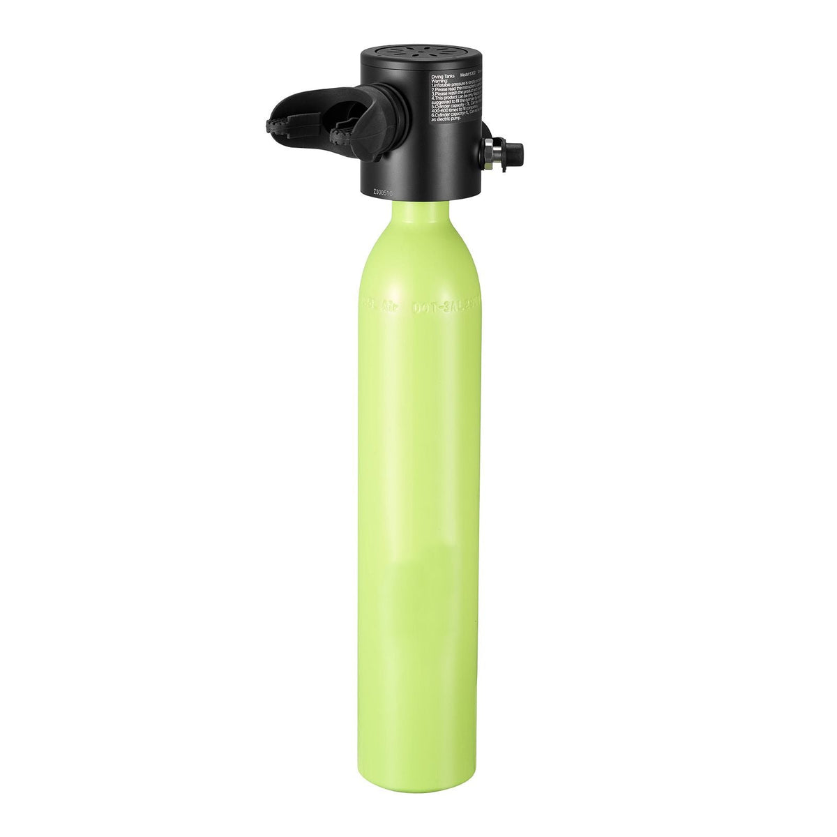 Mini Scuba Tank, 0.5L Portable Diving Tank for Underwater Breathing, Reusable Lung Diving Cylinder up to 10 Minutes Dive Time, Emergency Rescue Pony Bottle with Pump, Bag, Lanyard for Snorkeling
