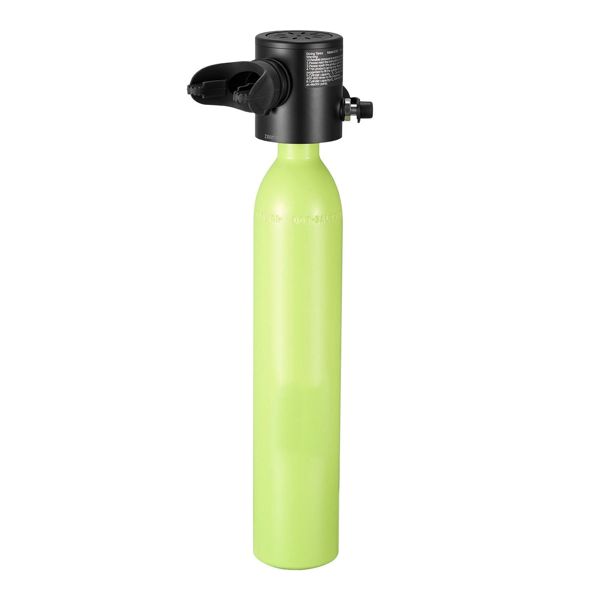 Mini Scuba Tank, 0.5L Portable Diving Tank for Underwater Breathing, Reusable Lung Diving Cylinder up to 10 Minutes Dive Time, Emergency Rescue Pony Bottle with Refill Adapter for Snorkeling