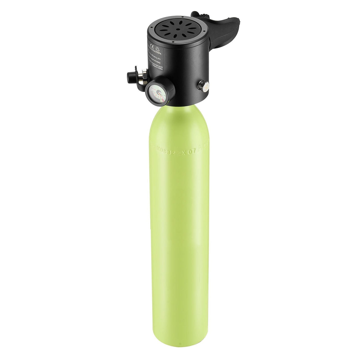 Mini Scuba Tank, 0.5L Portable Diving Tank for Underwater Breathing, Reusable Lung Diving Cylinder up to 10 Minutes Dive Time, Emergency Rescue Pony Bottle with Refill Adapter for Snorkeling