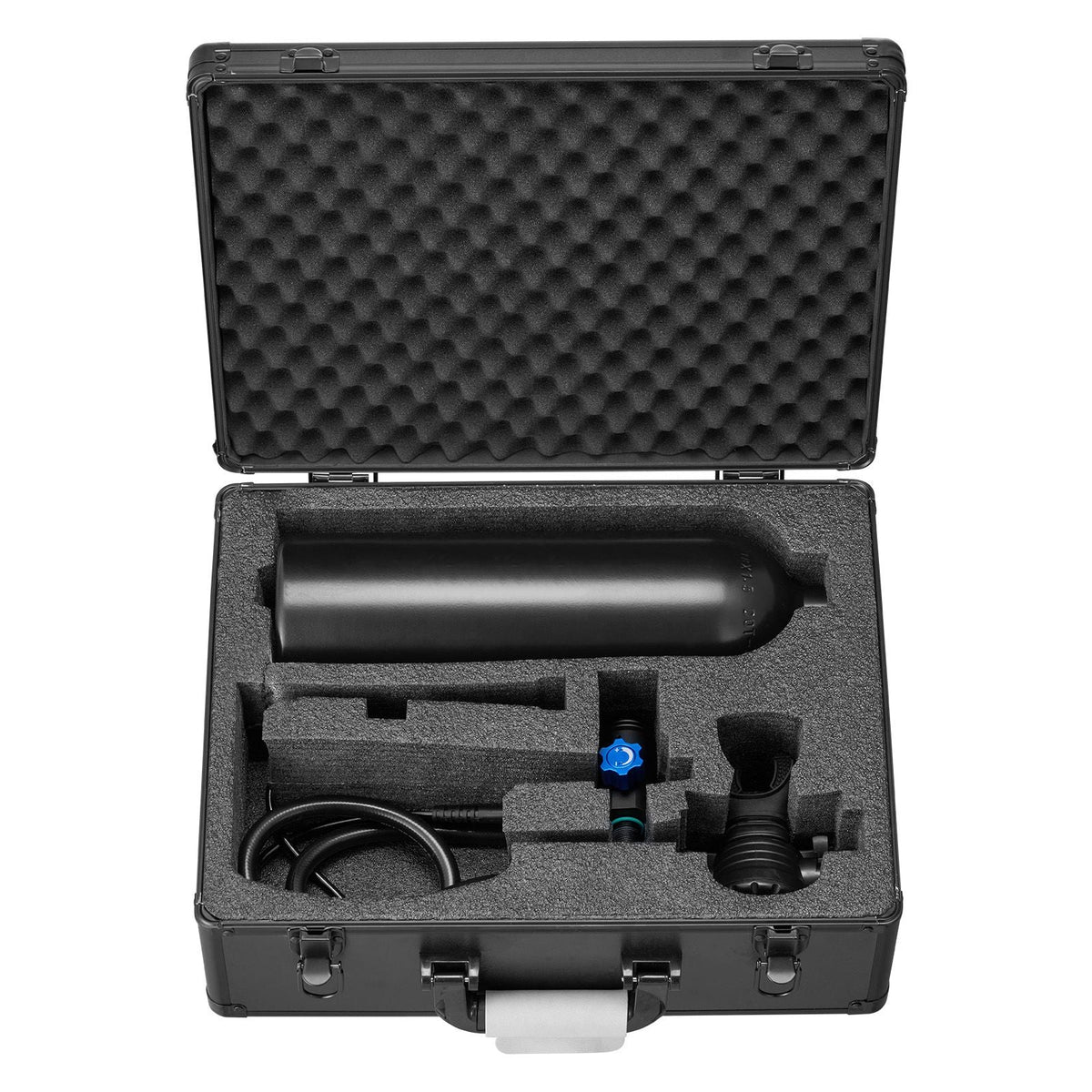 Mini Scuba Tank, 1.9L Portable Diving Tank for Underwater Breathing, Reusable Lung Diving Cylinder up to 35 Minutes Dive Time, Emergency Rescue Pony Bottle with Backpack & Case for Snorkeling