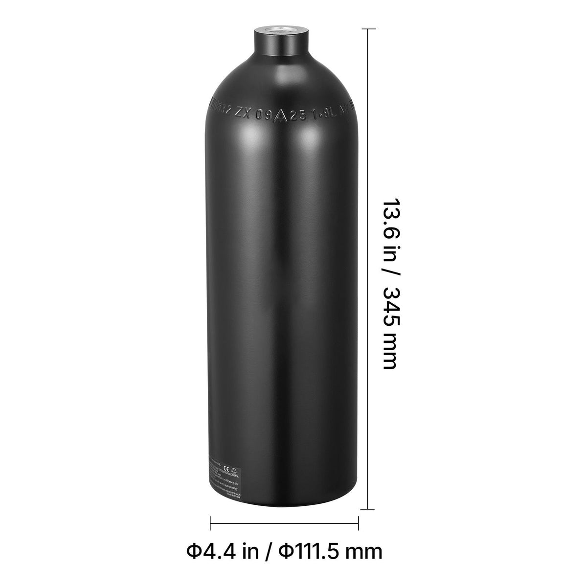 Mini Scuba Tank, 1.9L Portable Small Diving Tank for Underwater Breathing, Reusable Lung Diving Cylinder up to 35 Minutes Dive Time, Emergency Rescue Pony Bottle with Backpack for Snorkeling