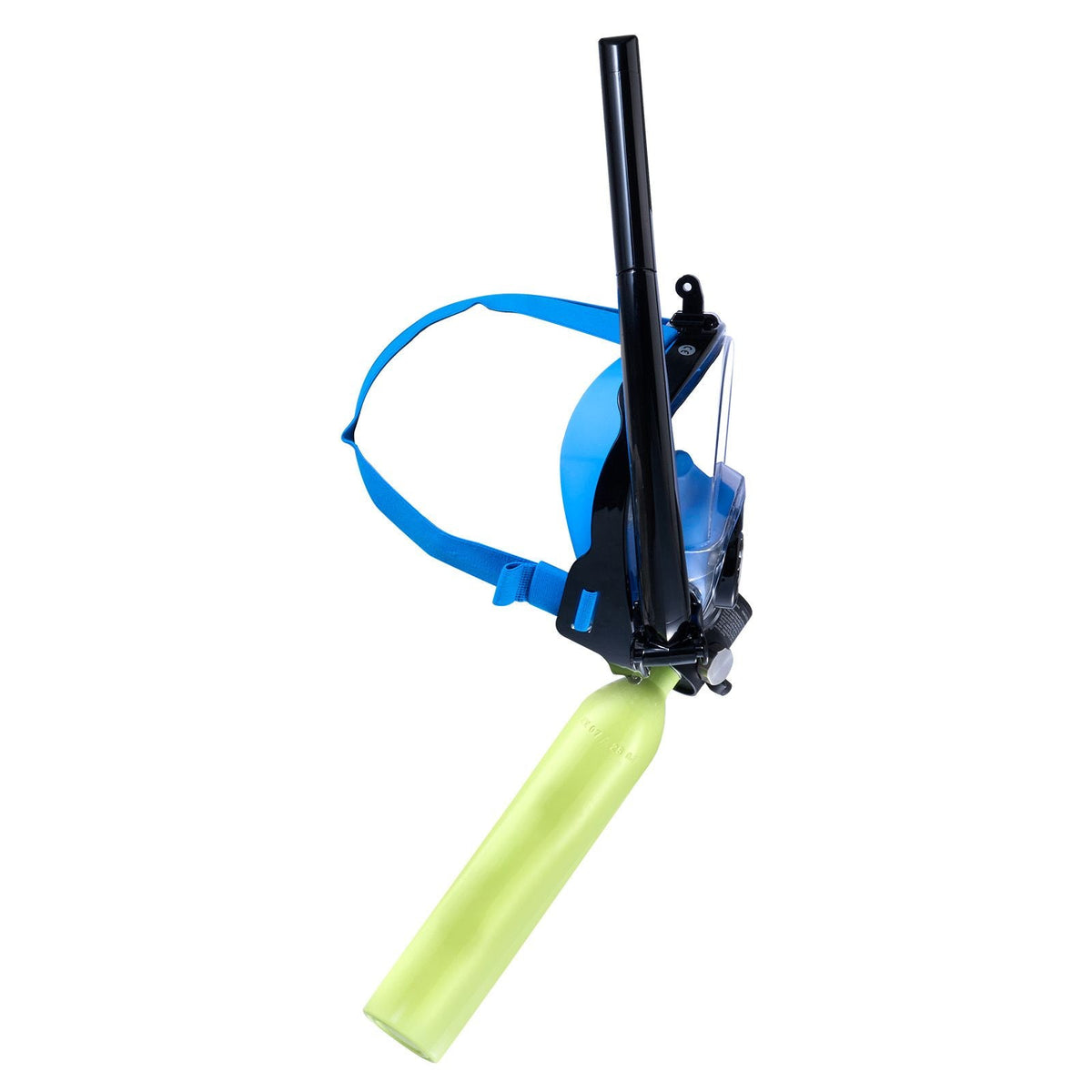 Mini Scuba Tank with Sub-Mask, 0.5L Portable Small Diving Tank for Underwater Breathing, Reusable Lung Diving Cylinder up to 10 Minutes Dive Time, Emergency Rescue Pony Bottle for Snorkeling