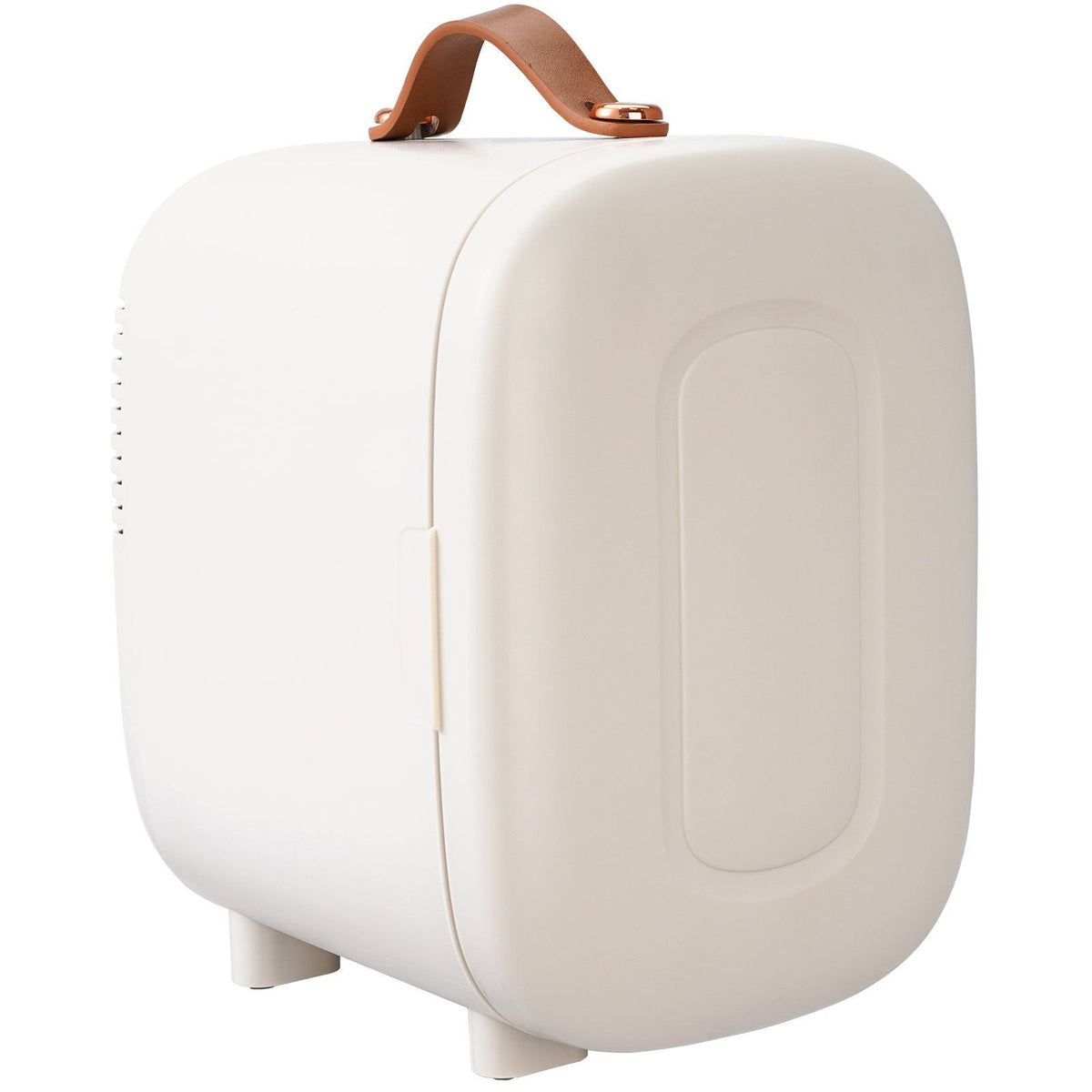 Mini Skin Care Fridge, 4 L/6 Can Cute Makeup Fridge for Cosmetics Beverage Fruit Milk, AC/DC Cooler & Warmer, Mute Tiny Refrigerator for Bedroom Office Dorm Desk Car, ETL Certified, White