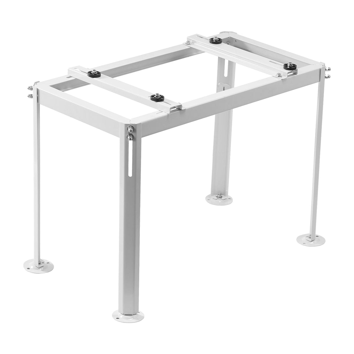 Mini Split Ground Stand, Adjustable Anti-Vibration Mini Split Stand for 9000-18000 BTU Ductless Air Conditioner Heat Pump, Heavy Duty AC Base Bracket Floor Mount w/ 441LBS Max. Load Capacity
