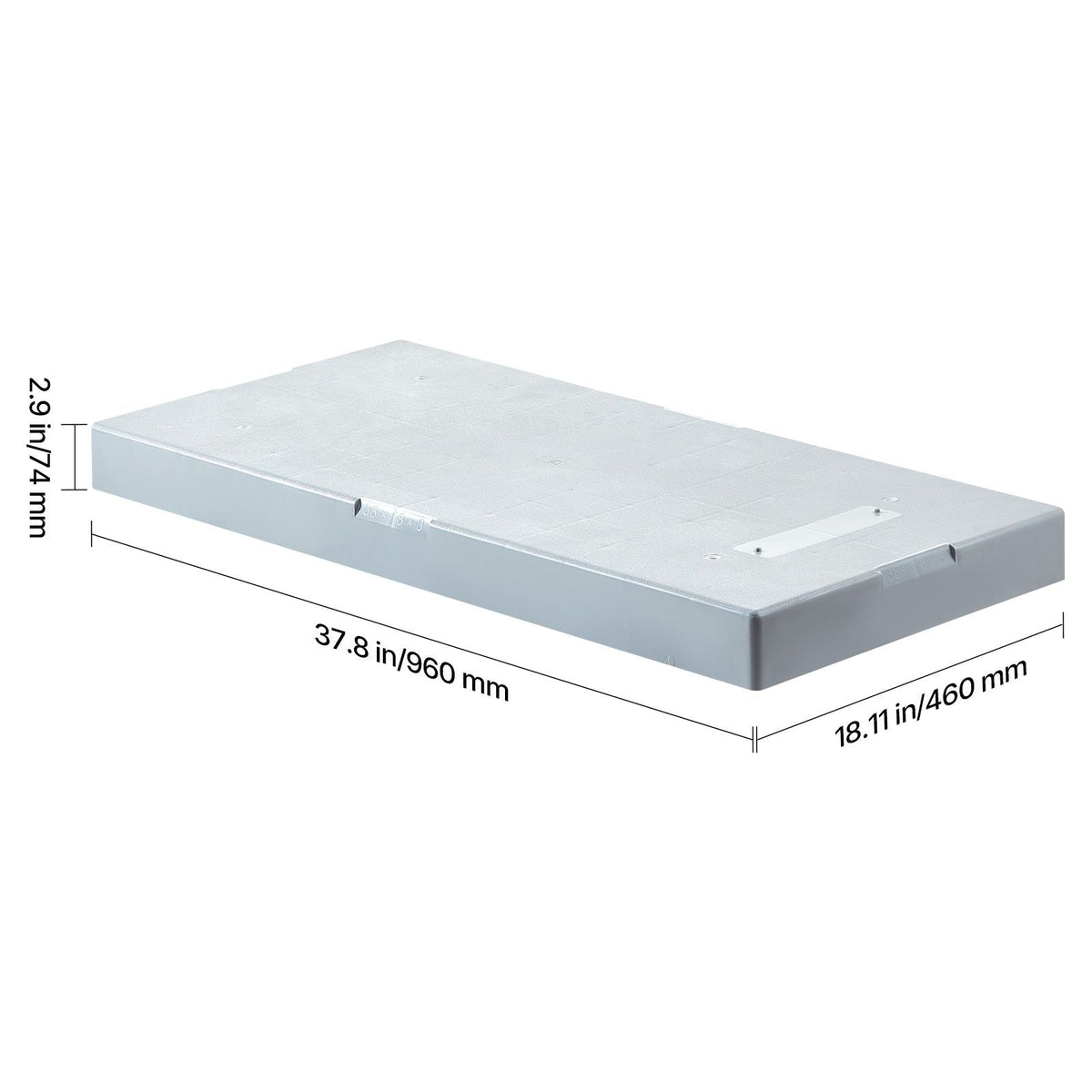 Mini Split Pad, for 9000-36000BTU Ductless Air Conditioner Heat Pump Systems, 38 x 18 x 3 inch Plastic Outdoor Condenser Equipment Anti-Vibration Pads for Heat Pump System, Max Load 400 lbs