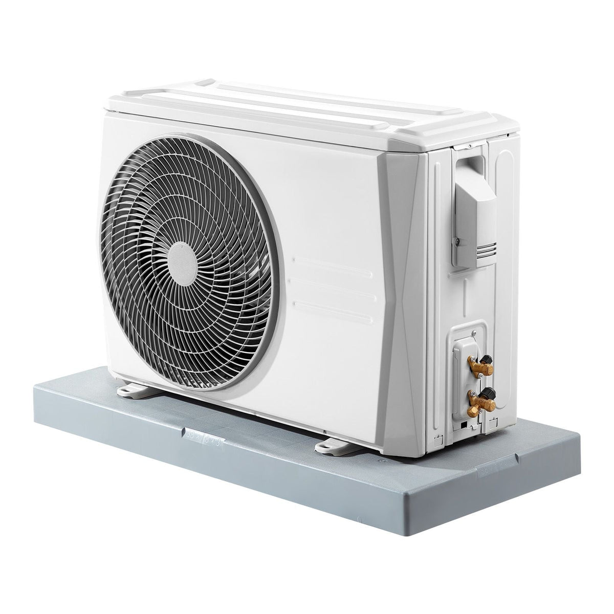 Mini Split Pad, for 9000-36000BTU Ductless Air Conditioner Heat Pump Systems, 38 x 18 x 3 inch Plastic Outdoor Condenser Equipment Anti-Vibration Pads for Heat Pump System, Max Load 400 lbs