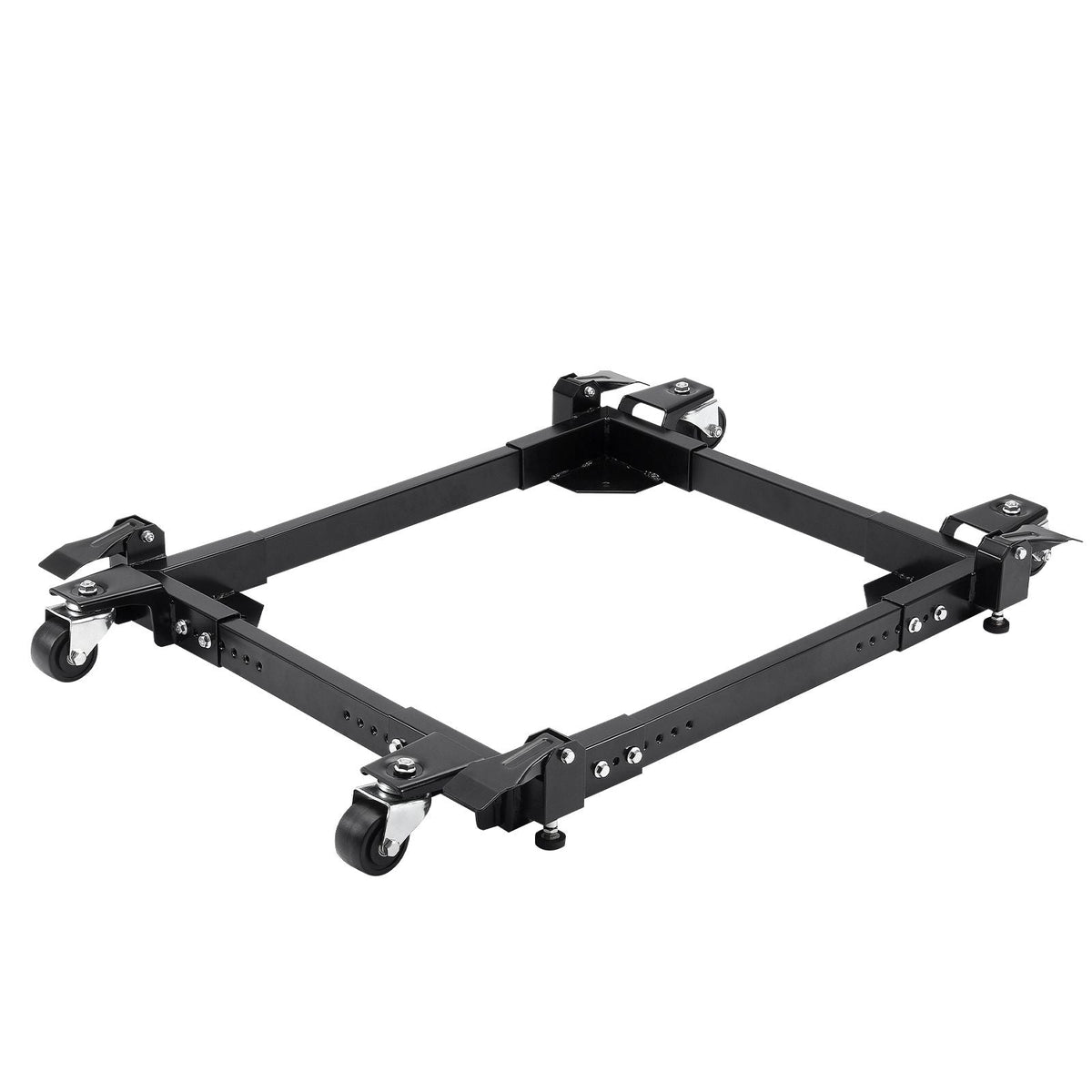 Mobile Base, 1500 lbs Capacity, Adjustable from 20" x 24.5" to 28" x 33.5", Heavy Duty Universal Mobile Base Stand with 4 Swivel Wheels, for Woodworking Equipment, Bandsaw, Power Tool, Machine