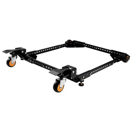Mobile Base, 650 lbs Weight Capacity, Adjustable from 12" x 12" to 36" x 36", Heavy Duty Universal Mobile Base Stand with Swivel Wheels, for Woodworking Equipment, Bandsaw, Power Tools, Machines