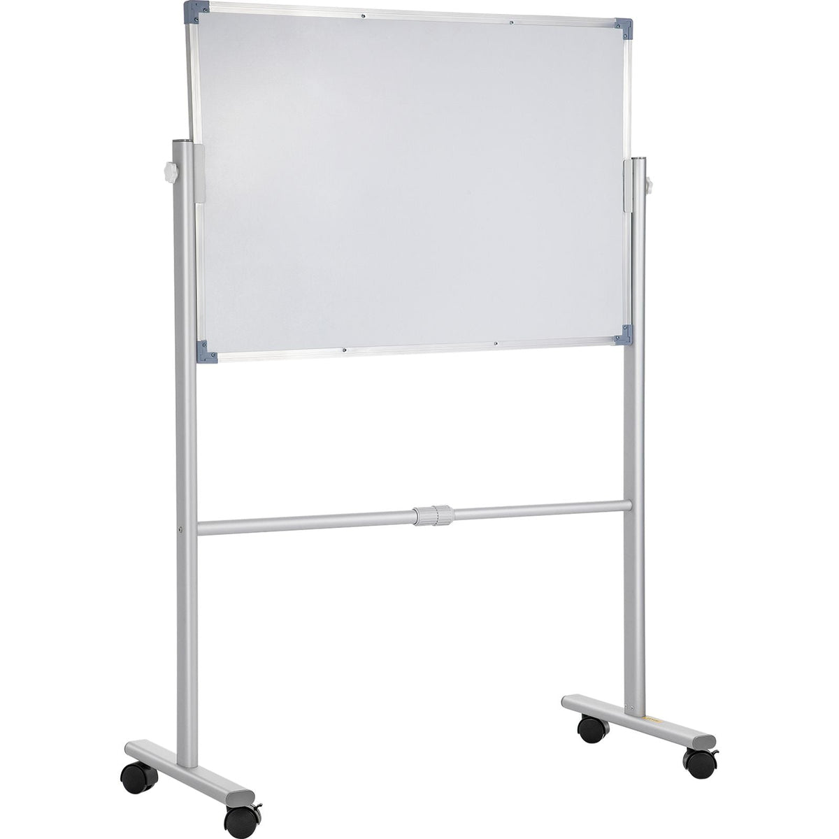 Mobile Magnetic Whiteboard, 36 x 24 Inch, Double Sided, 360 Degree Reversible Rolling Dry Erase Board, Height Adjustable with Aluminum Frame and Lockable Swivel Wheels, for Office School Home