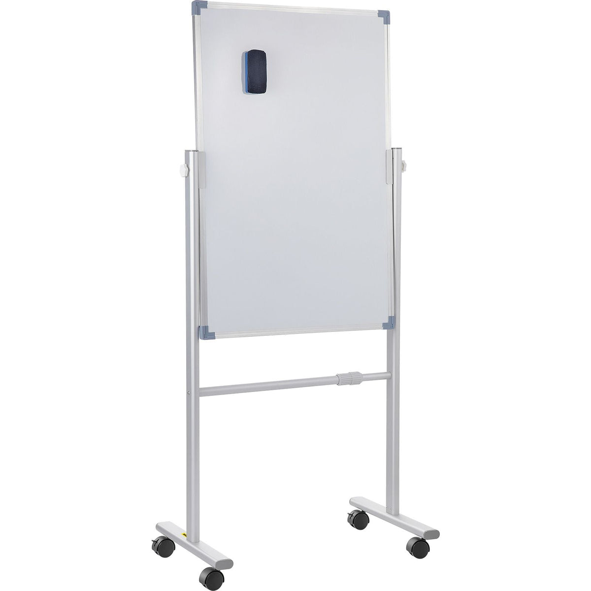 Mobile Magnetic Whiteboard, 36 x 24 Inch, Double Sided, 360 Degree Reversible Rolling Dry Erase Board, Height Adjustable with Aluminum Frame and Lockable Swivel Wheels, for Office School Home