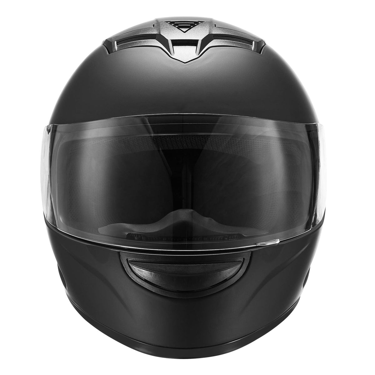 Motorcycle Helmet, Full Face, Adult Motocross Dirt Bike Helmet with Tinted and Clear Dual Visor, Motorbike Racing Street with Detachable Liner for Men & Women, DOT Approved, (Matte Black, XL)