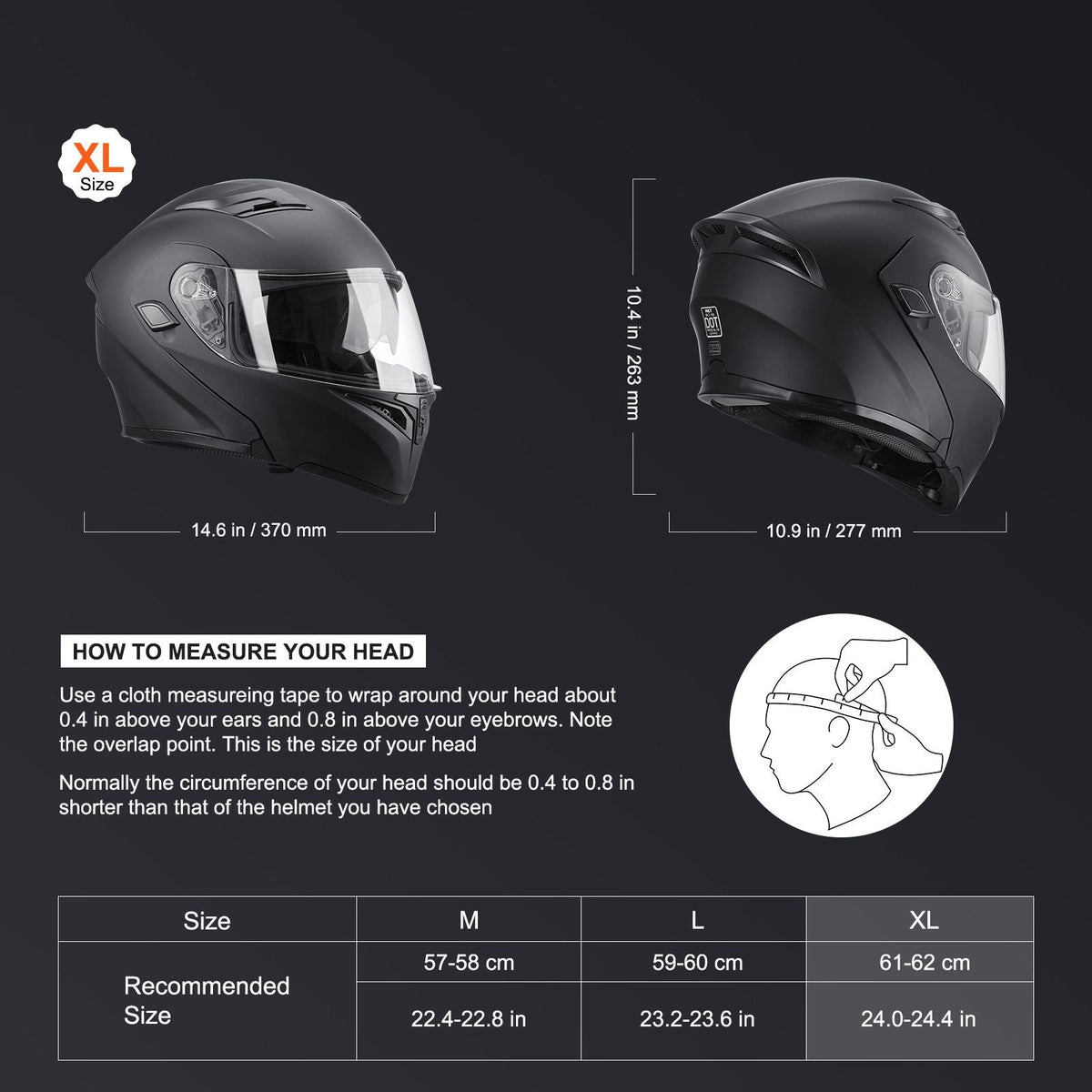 Motorcycle Helmet, Unmasked, Smart Street ABS & High Density Helmet with Bluetooth Slot & Interchangeable Lens, DOT Approved Comfortable Motocross Helmet, Fit for Youth & Adults