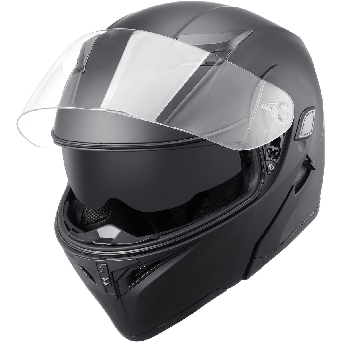 Motorcycle Helmet, Unmasked, Smart Street ABS & High Density Helmet with Bluetooth Slot & Interchangeable Lens, DOT Approved Comfortable Motocross Helmet, Fit for Youth & Adults