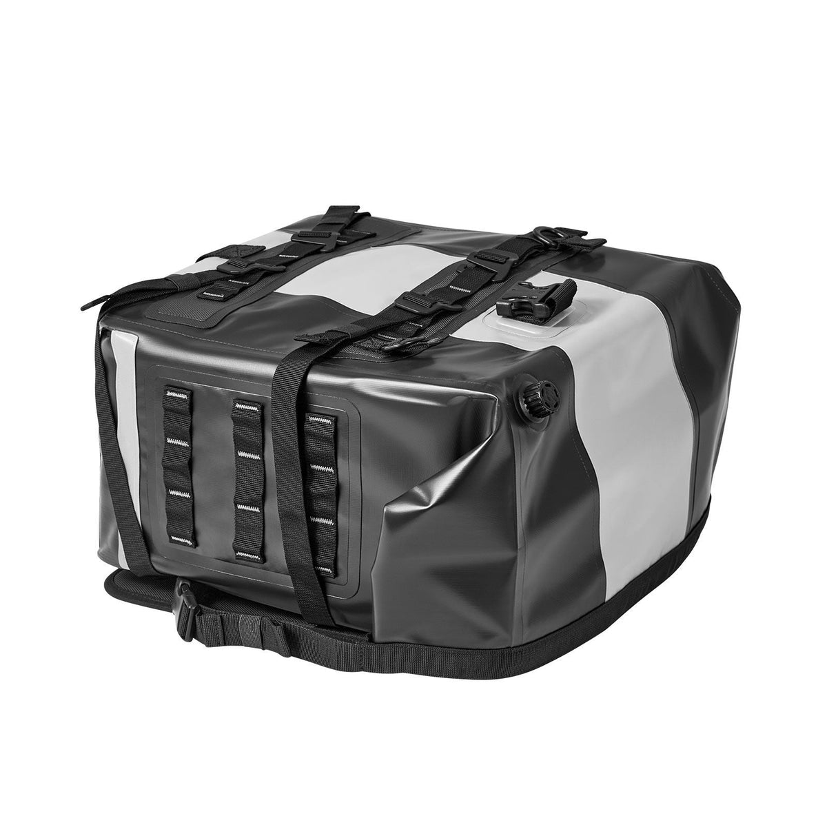 Motorcycle Saddlebag, 56 L (28 L x 2) Large Capacity Side Saddle Bag Compatible with Most Motorcycles, Waterproof Fabric Outdoor Sports Motorbike Luggage Storage with Detachable Inner Bag, Black