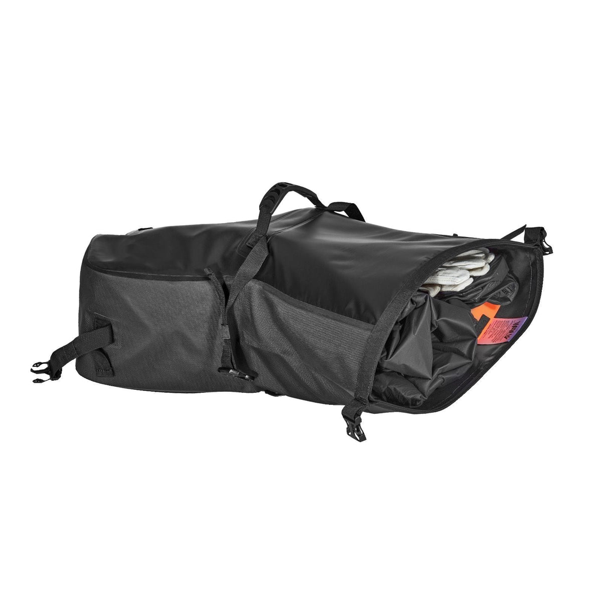 Motorcycle Saddlebags, 28 L (14 L x 2) Large Capacity Side Saddle Bags Compatible with Most Motorcycles, Waterproof Outdoor Sports Motorbike Luggage Storage Shoulder Bag with Bottom Strap, Black