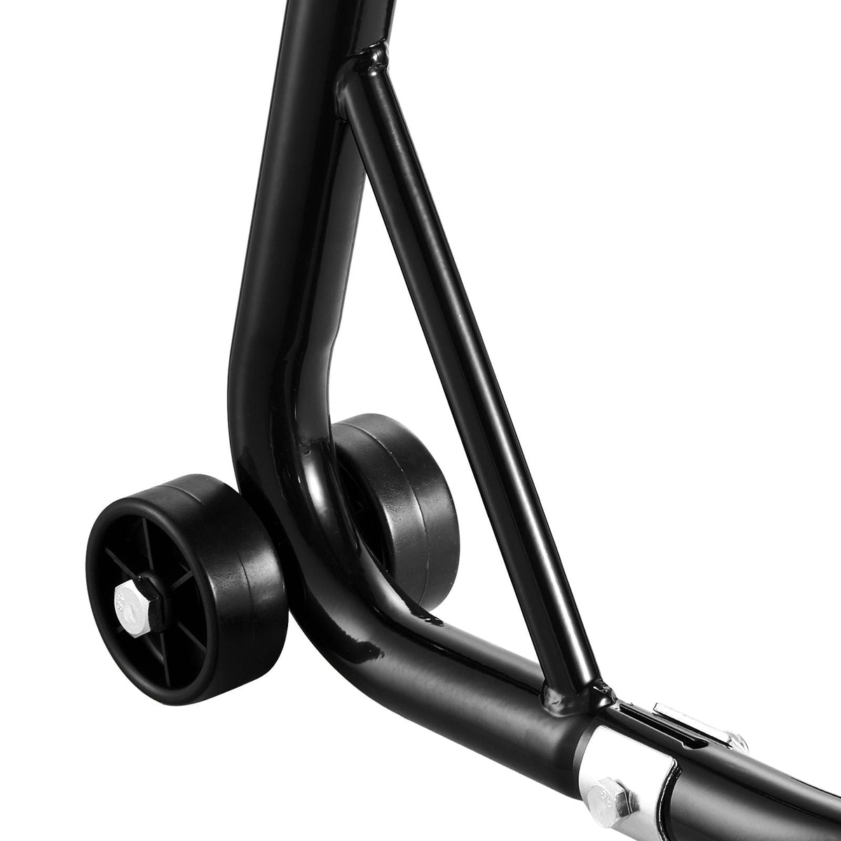 Motorcycle Stand Lift, 1100lbs Capacity Front Rear Combo Stand Lift, Front Wheel Dual-Fork Stand, Rear U+L Fork Swingarm Spool Stand, for Most Yamaha Honda Kawasaki Suzuki Motorcycles, Black