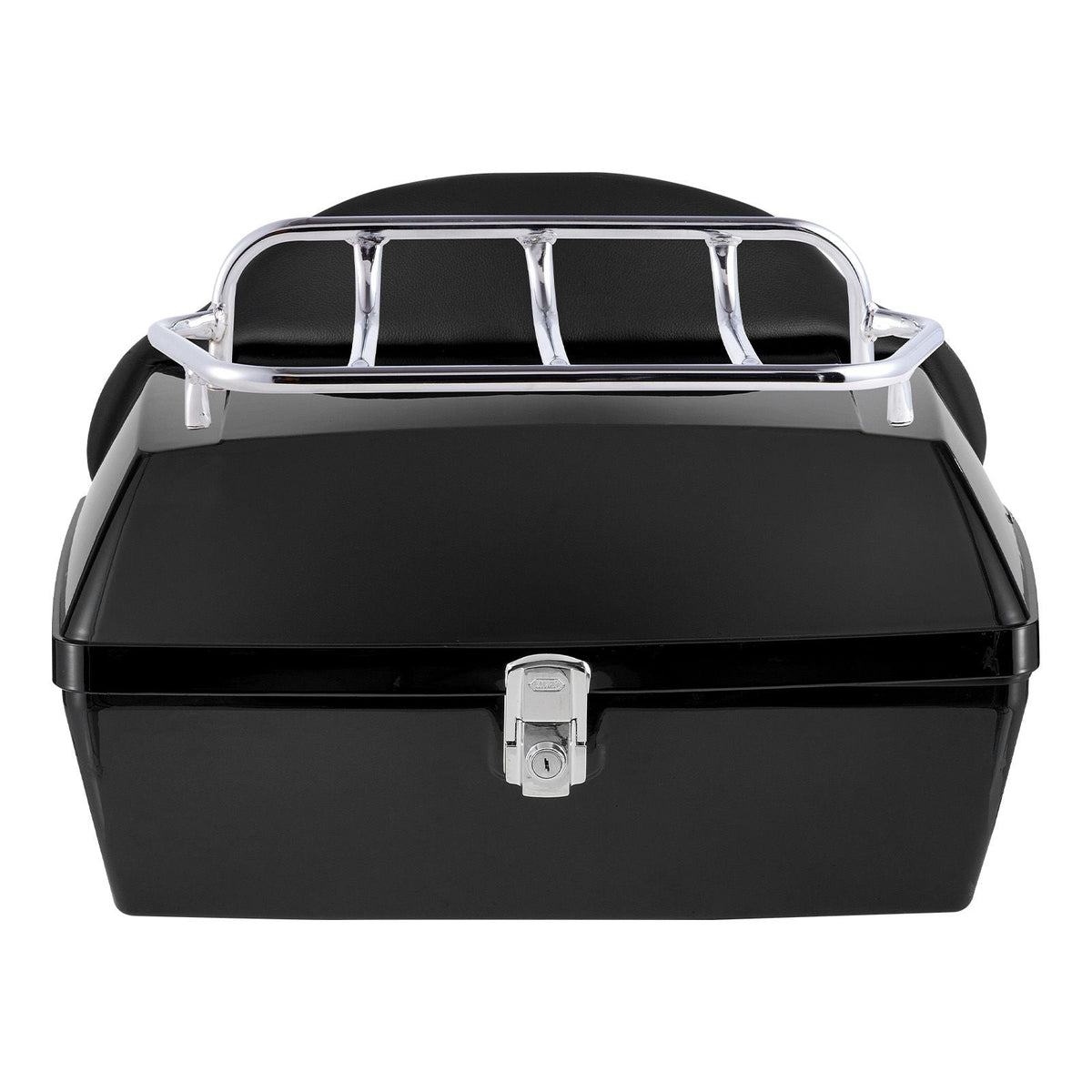 Motorcycle Top Case, Universal Durable PP Material Motorbike Tail Box with Reflective Panel, 48L Waterproof Detachable Motorcycle Top Box with Multi-Hole Base, Fit for 99% of Motorcycle Frames