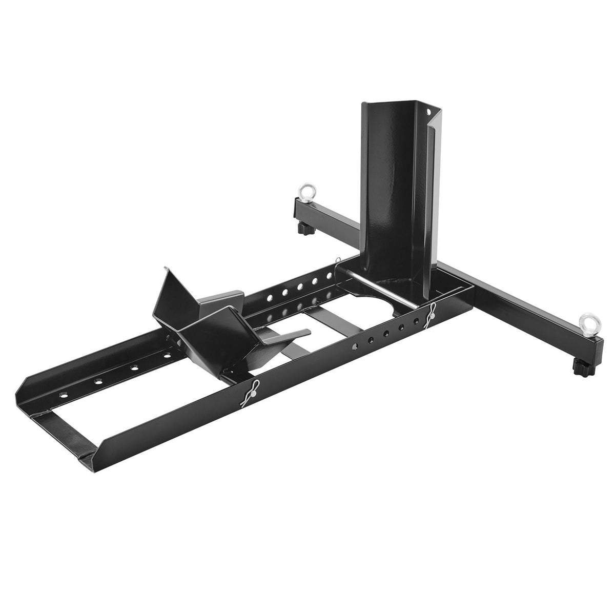 Motorcycle Wheel Chock Upright, 1800 lbs Capacity, Heavy-duty Steel Motorcycle Front Wheel Stand with 6 Adjustable Holes, For 15"-22" Off-Road Motorcycles, Standard Motorcycles