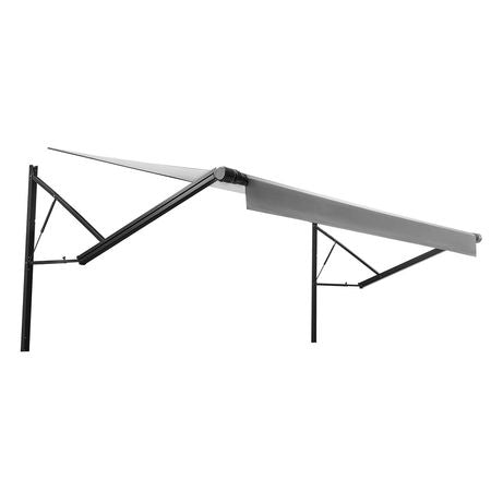 Motorized RV Awning Complete Kit, 17.06FT Electric Retractable RV Awning with Aluminum Alloy Frame & Waterproof Fabric, Outdoor Camping Trailer Awnings Fit Most RVs (17FT Type, Gradient Gray)