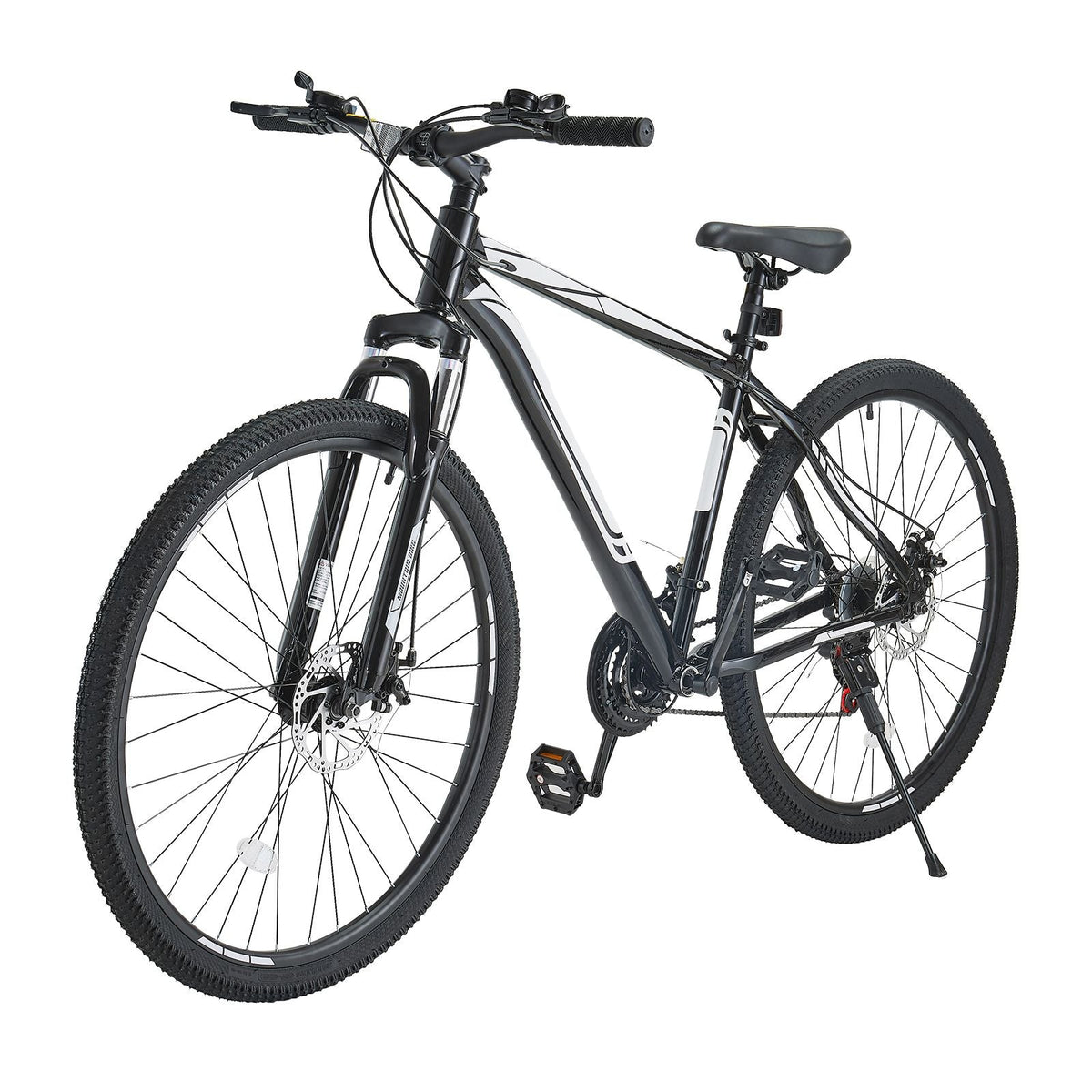 Mountain Bike, 29 inch MTB Bicycle with Front Suspension, 21 Speeds SHIMANO Twist Shifting, Comfort Saddle, Dual Disc Brakes, Aluminum Alloy Frame, Adult Sport Cycling Bicycle Trail Snow