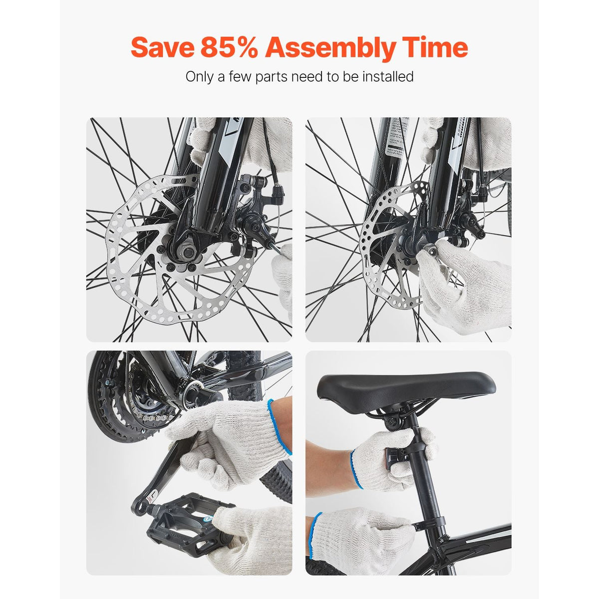 Mountain Bike, 29 inch MTB Bicycle with Front Suspension, 21 Speeds SHIMANO Twist Shifting, Comfort Saddle, Dual Disc Brakes, Aluminum Alloy Frame, Adult Sport Cycling Bicycle Trail Snow