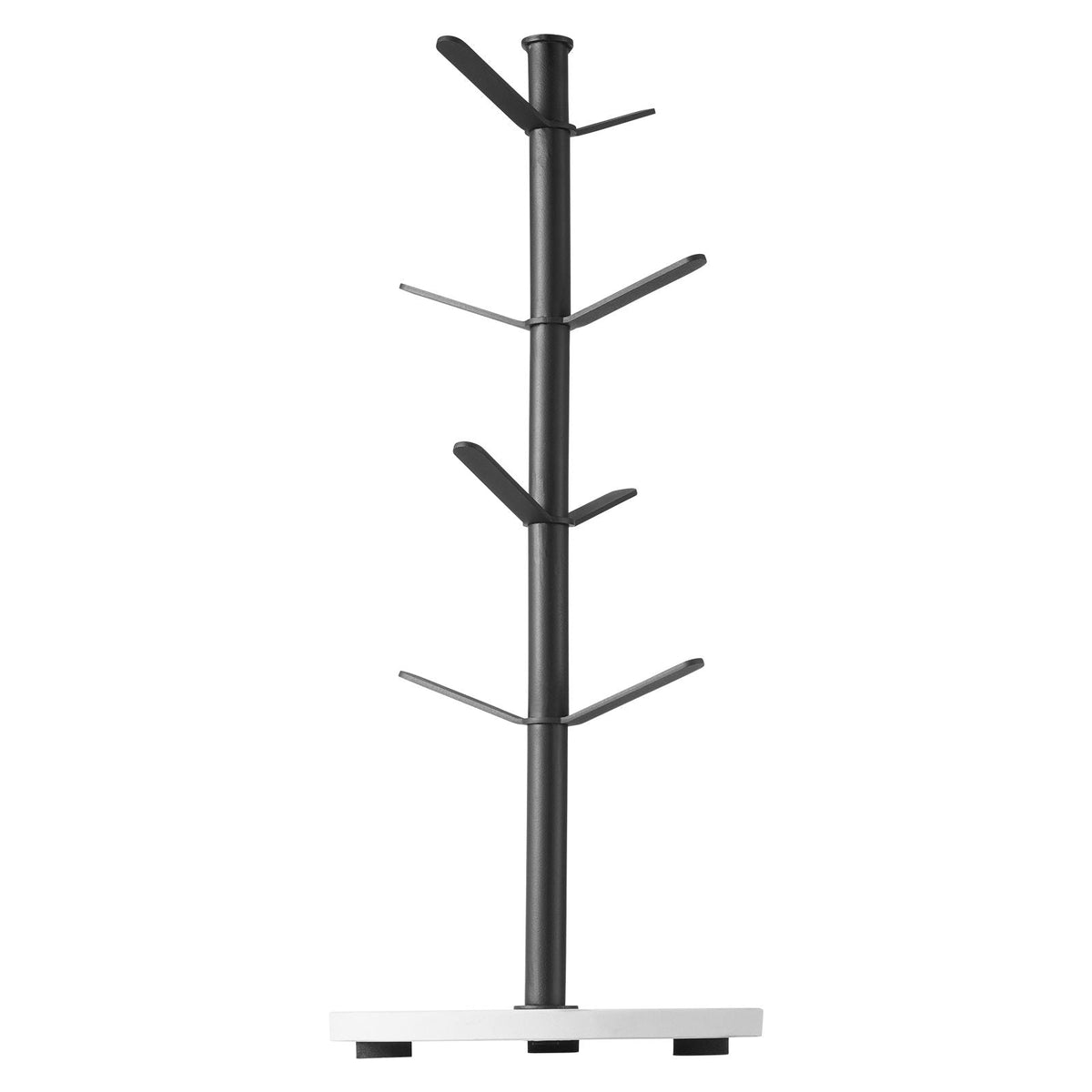 Mug Holder Tree with Marble Base, 8 Hooks Coffee Cup Holder for Counter, Carbon Steel Mug Tree Cup Rack Stand, Upgraded Coffee Cup Tree for Coffee Bar Kitchen Home Organizer (Matte Black)
