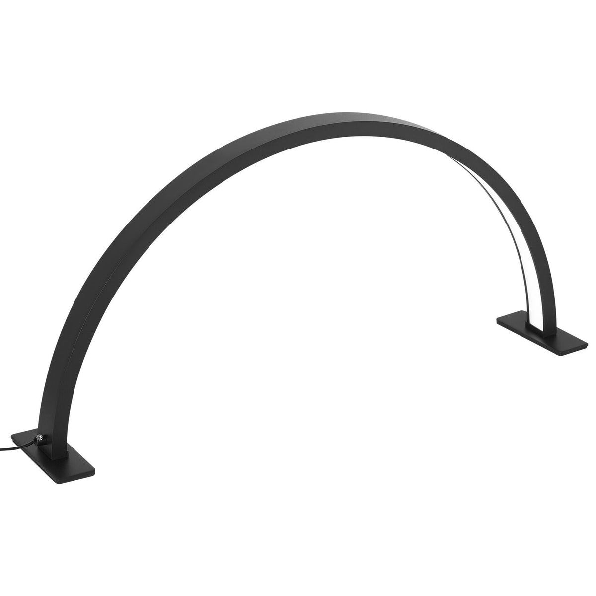 Nail Desk Light, 30 W Half Moon Desk Lamp with Phone Holder, Adjustable Brightness and Color Temperature, Arched LED Table Light for Nail Tech, Tattoo Artists, Beauty, Eyelash Extensions