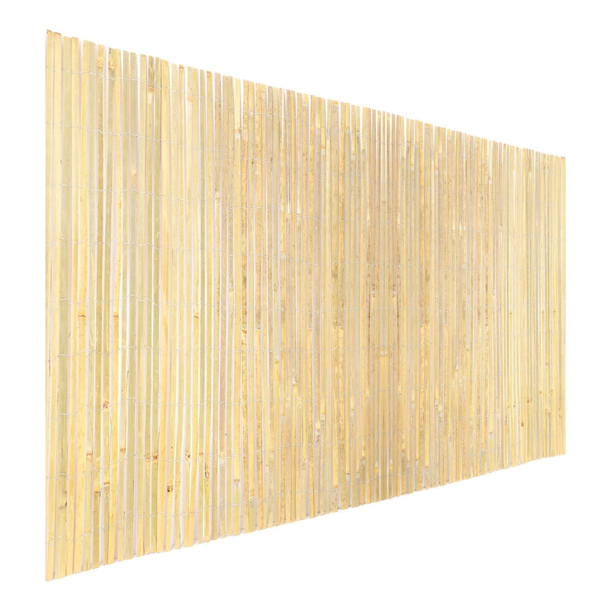 Natural Bamboo Fence Privacy Screen, Eco-Friendly Privacy Bamboo Slat Fence, 6 ft H x 13 ft L Decorative Bamboo Screen Panel, for Garden, Backyard, Balcony, Patio, Pool Side