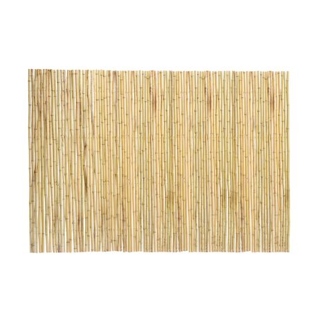Natural Rolled Bamboo Fence, Eco-Friendly Bamboo Privacy Fence 6 ft H x 8 ft L x 0.75 in D. , Decorative Bamboo Privacy Screen for Garden, Backyard, Balcony, Patio, Pool Side
