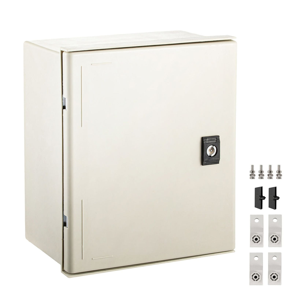 NEMA Electric Box, 12x10x6'' NEMA 4X Fiberglass Electric Enclosure, IP66 Water & Dust Resistant, Suitable for Both Outdoor & Indoor Use, Includes Mounting Plate (30x25x14 cm)