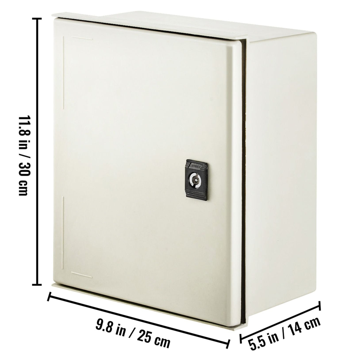 NEMA Electric Box, 12x10x6'' NEMA 4X Fiberglass Electric Enclosure, IP66 Water & Dust Resistant, Suitable for Both Outdoor & Indoor Use, Includes Mounting Plate (30x25x14 cm)