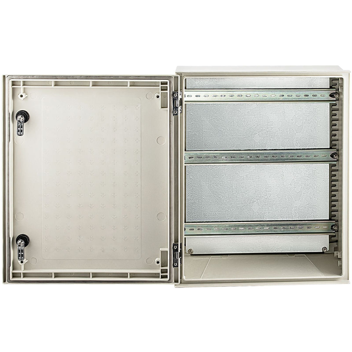 NEMA Enclosure, 20 x 16 x 8 inches, NEMA 4X Fiberglass Steel Electrical Box, IP66 Waterproof & Dustproof Hinged Junction Box for Outdoor Indoor Use, with Mounting Plate(50x40x20 cm))