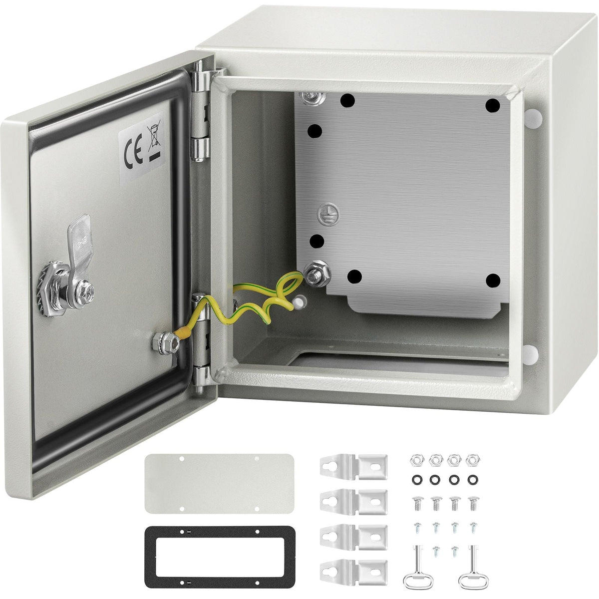 NEMA Metal Case, 8x8x6'' NEMA 4X Metal Electric Enclosure, IP66 Water & Dust Resistant, Suitable for Both Outdoor & Indoor Electrical Connections