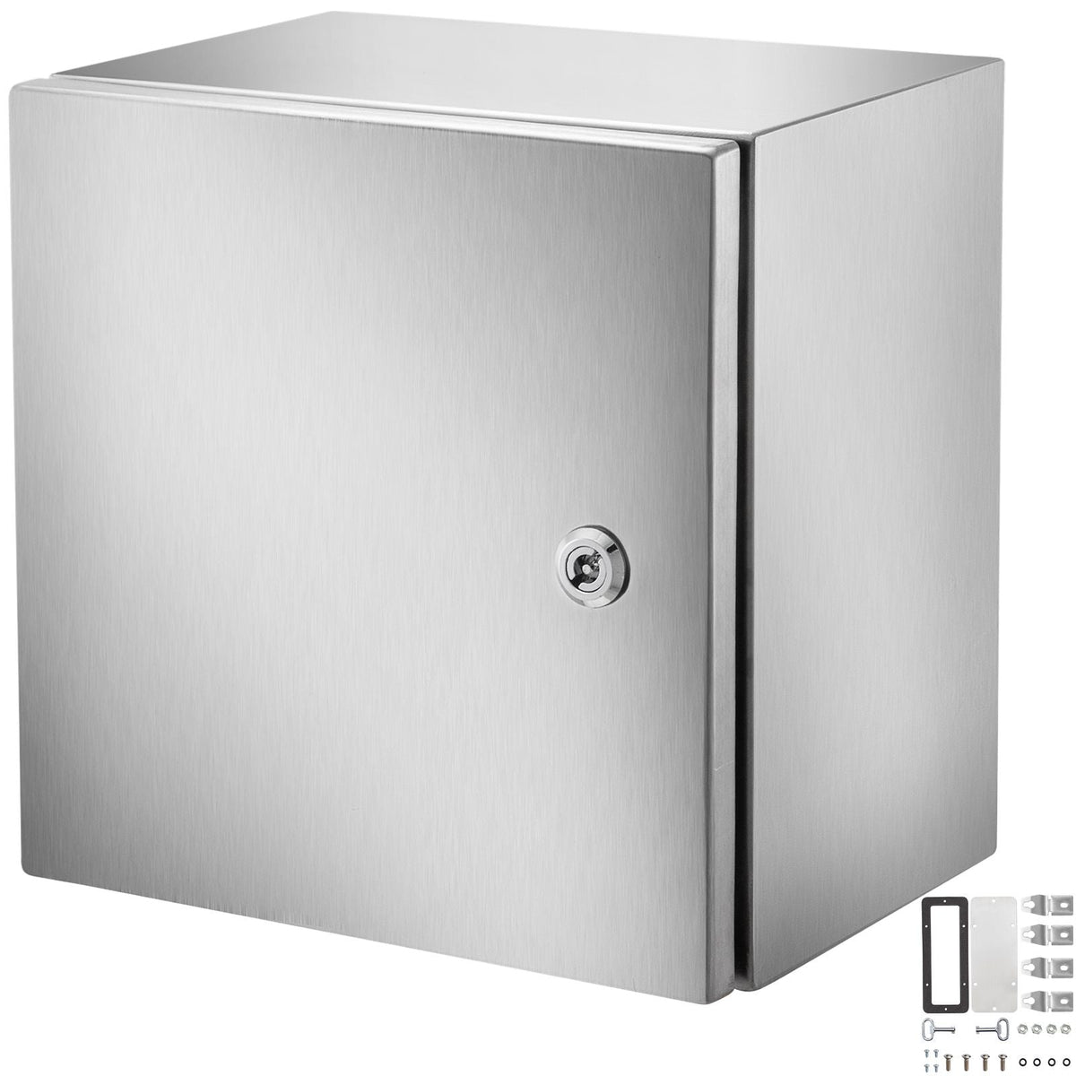 NEMA Stainless Steel Enclosure, 12 x 12 x 8\'\' NEMA 4X Steel Electrical Box, IP66 Waterproof & Dustproof, Outdoor/Indoor Electrical Junction Box, with Mounting Plate