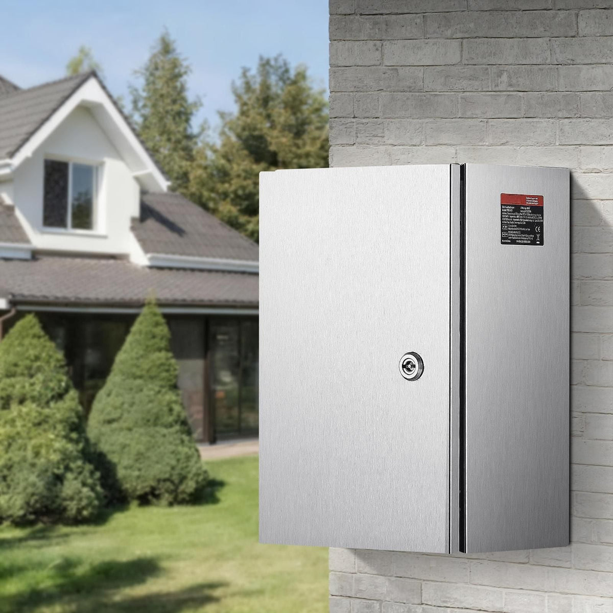 NEMA Stainless Steel Enclosure, 16 x 12 x 8\'\' NEMA 4X Steel Electrical Box, IP66 Waterproof & Dustproof, Outdoor/Indoor Electrical Junction Box, with Mounting Plate