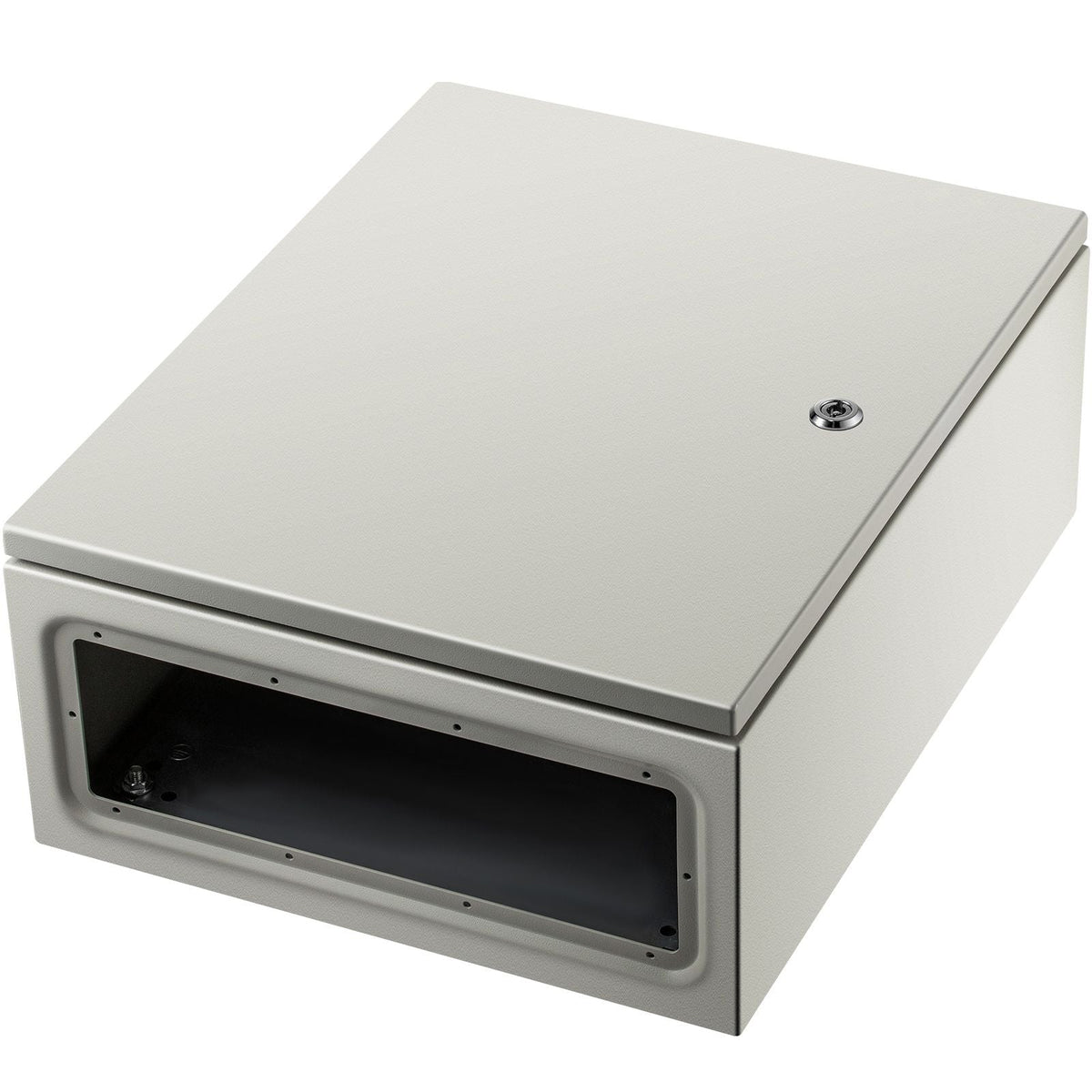 NEMA Steel Case, 20x16x8'' NEMA 4X Metal Electric Enclosure, IP66 Water & Dust Resistant, Suitable for Both Outdoor & Indoor Use, Includes Mounting Plate