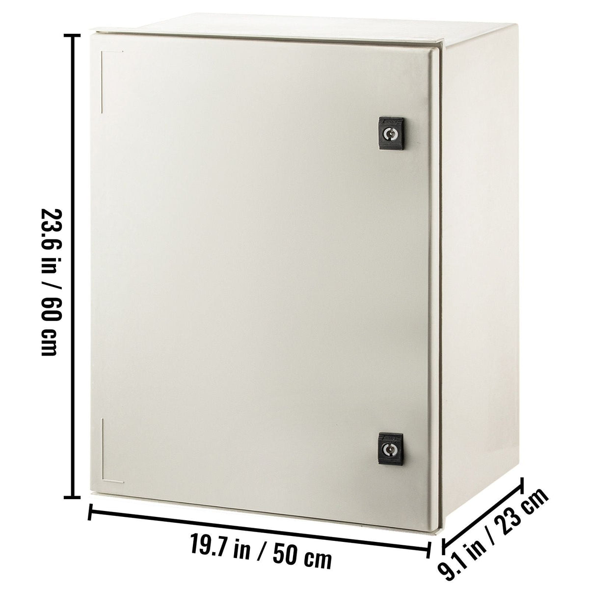 NEMA Steel Case, 24x20x9'' NEMA 4X Fiberglass Electric Enclosure, IP66 Water & Dust Resistant, Suitable for Both Outdoor & Indoor Use, Includes Mounting Plate (60x50x23 cm)