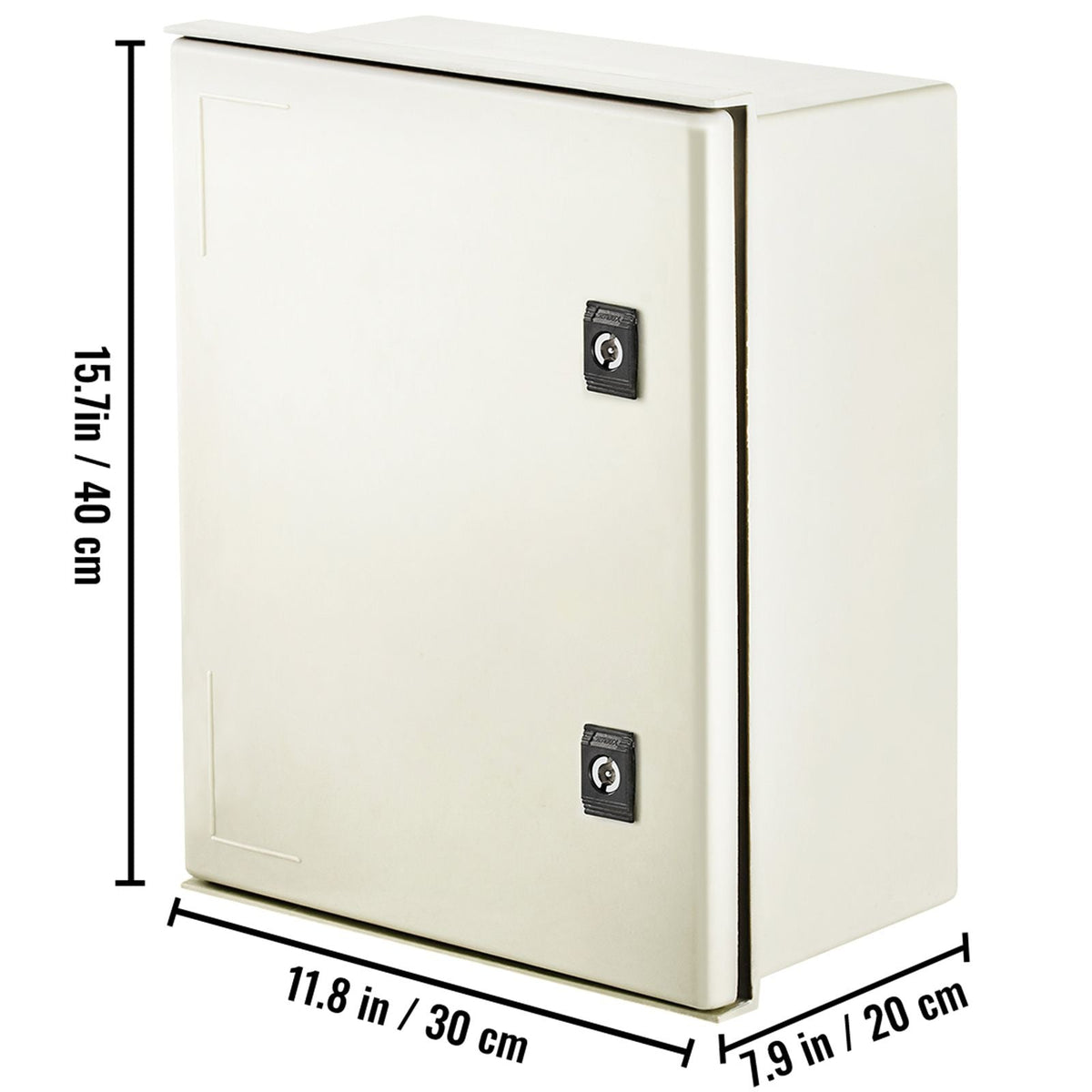 NEMA Steel Enclosure, 16 x 12 x 8\'\' NEMA 4X Fiberglass Electrical Box, IP66 Waterproof & Dustproof, Outdoor/Indoor Electrical Junction Box, with Mounting Plate(40 x 30 x 20 cm)