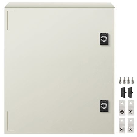 NEMA Steel Enclosure, 16 x 12 x 8\'\' NEMA 4X Fiberglass Electrical Box, IP66 Waterproof & Dustproof, Outdoor/Indoor Electrical Junction Box, with Mounting Plate(40 x 30 x 20 cm)