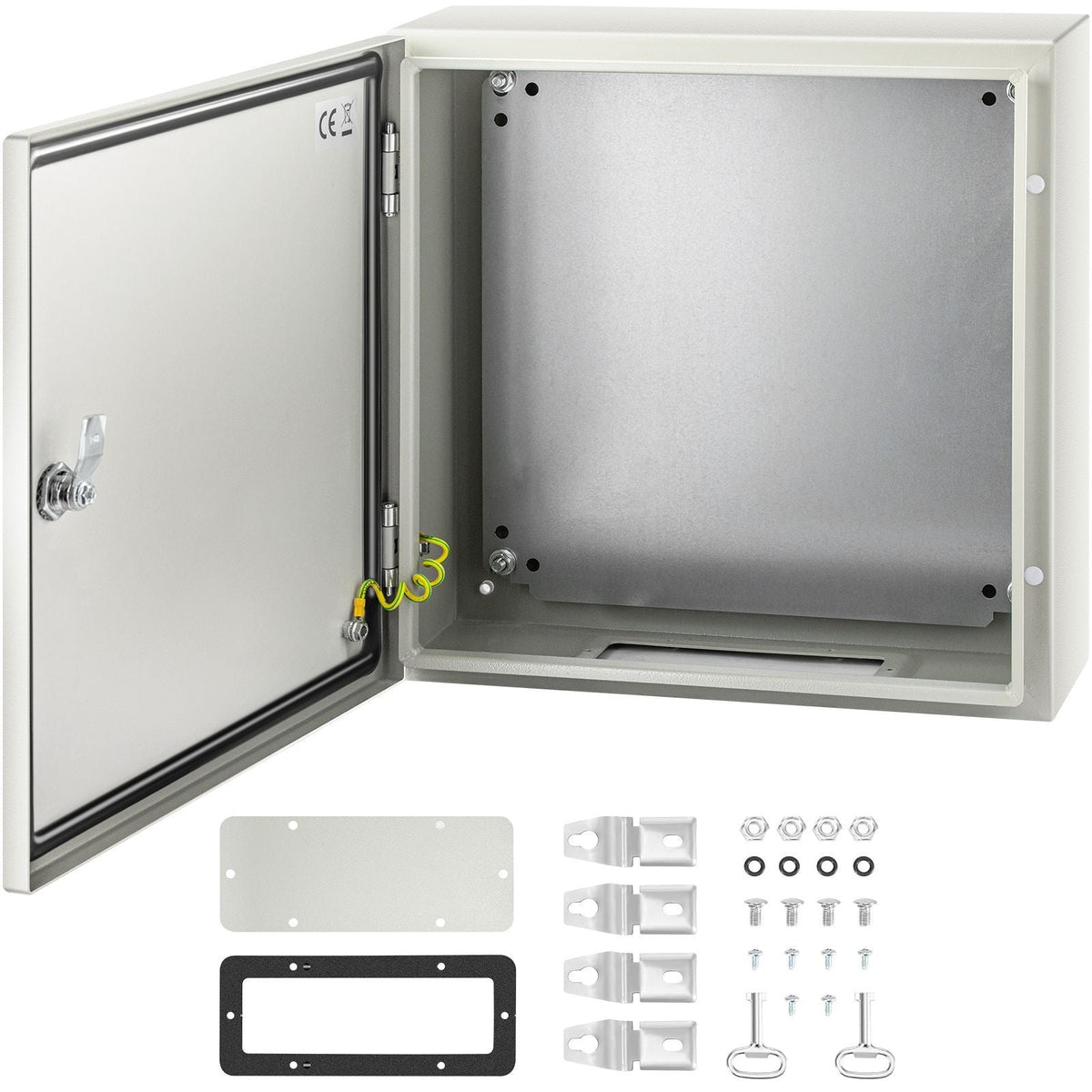 NEMA Steel Enclosure, 16 x 16 x 6\'\' NEMA 4X Steel Electrical Box, IP66 Waterproof & Dustproof, Outdoor/Indoor Electrical Junction Box, with Mounting Plate