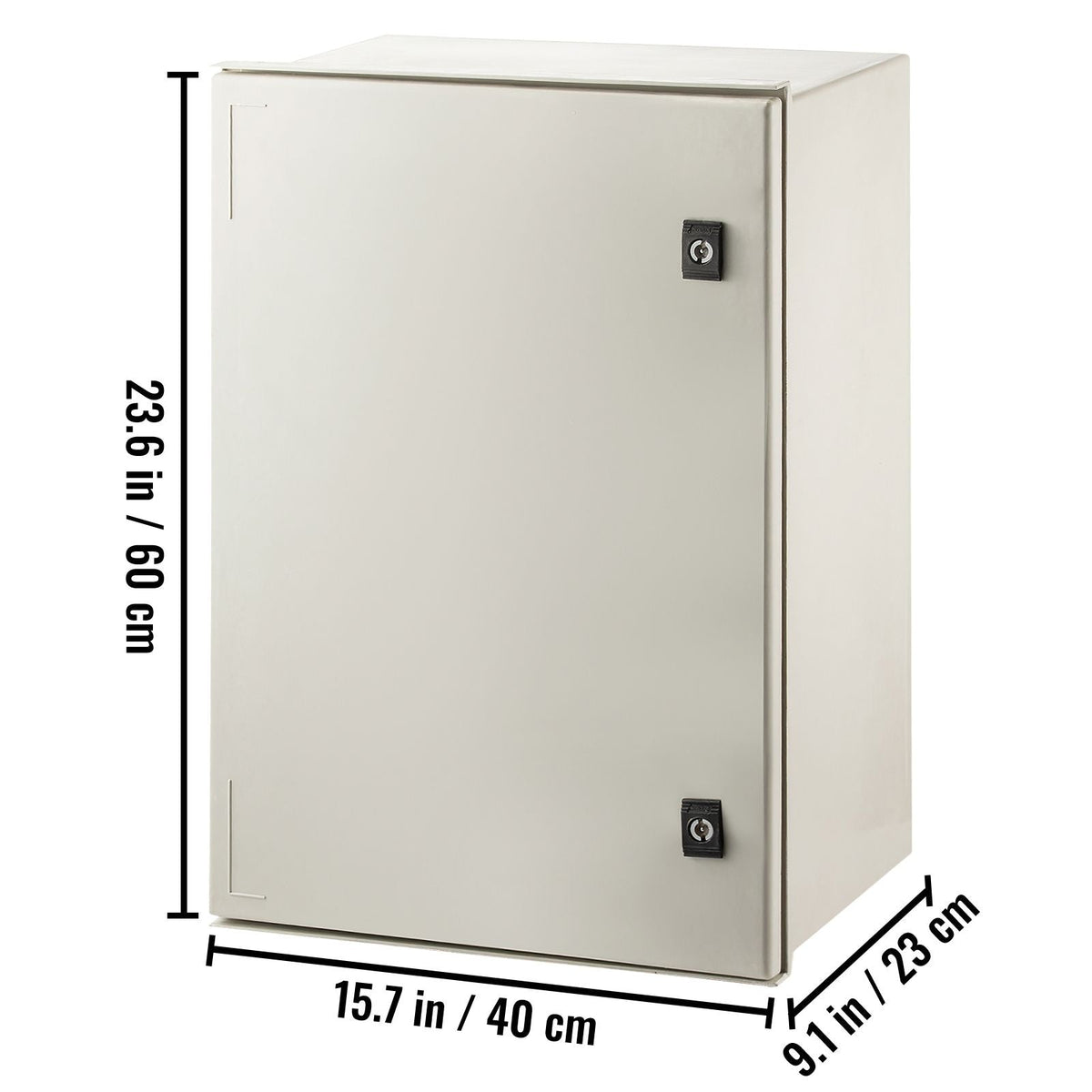 NEMA Steel Enclosure, 24 x 16 x 9\'\' NEMA 4X Fiberglass Electrical Box, IP66 Waterproof & Dustproof, Outdoor/Indoor Electrical Junction Box, with Mounting Plate(60 x 40 x 23 cm)