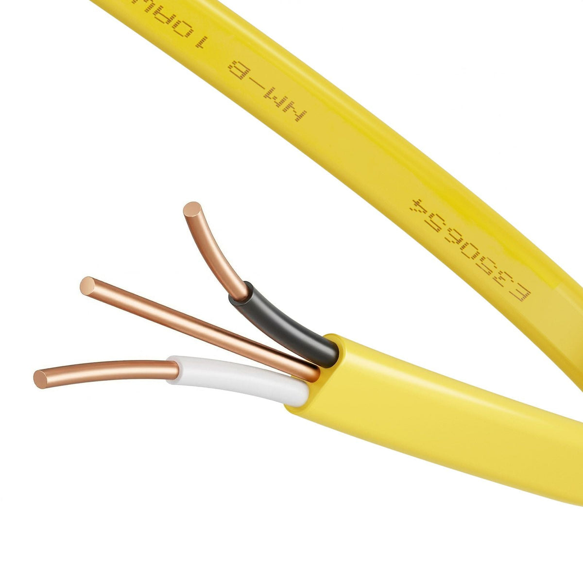 NM-B Wire, 10AWG/2C Non-Mettalic Residential Indoor Electrical Wire with Ground, PVC Sheathed High-Purity Copper Core Cable, for Outlets, Switches, Other Loads & Lighting Wiring Projects(50 ft)