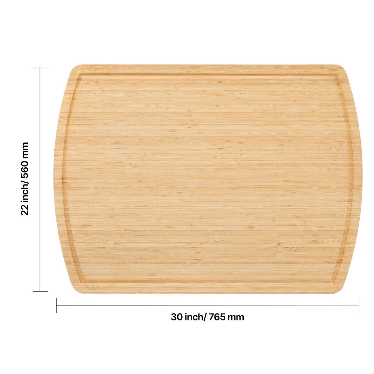Noodle Board Stove Cover, Stove Top Cover Board for Gas Burner & Electric Stove, Bamboo Wood Cutting Board with Juice Grooves, RV Stovetop/ Kitchen Sink Cover for Counter Space & Tray, Natural