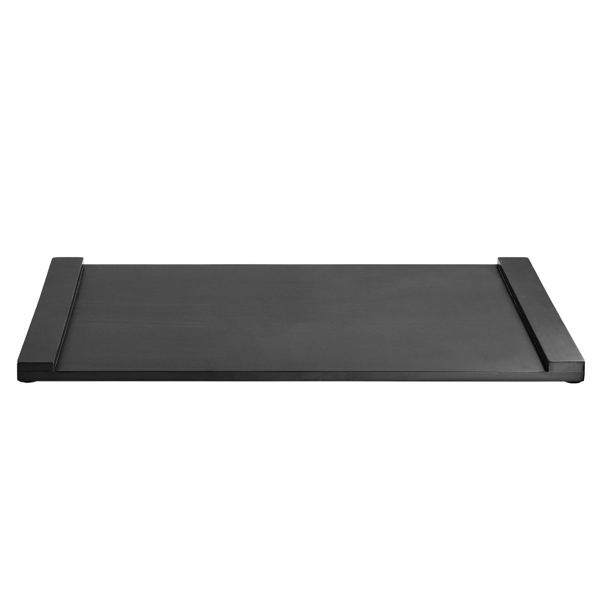 Noodle Board Stove Cover, Stove Top Covers for Gas Burners & Electric Stove, Pine Wood Cutting Board with Built-in Handles, RV Stovetop Cover/ Kitchen Sink Cover for Counter Space & Tray, Black