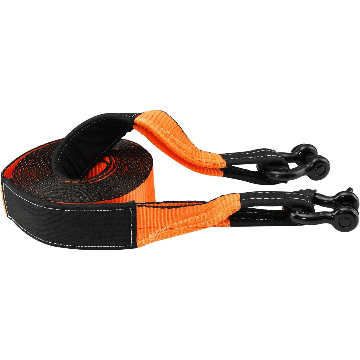 Off-Road Recovery Kit, 3" x 30', Heavy Duty Winch Recovery Kit with 30,000 lbs Tow Strap, 44,092 lbs D-Ring Shackles, Shackle Receiver and Storage Bag, for ATVs, Jeeps, Off-Road Vehicles, Trucks