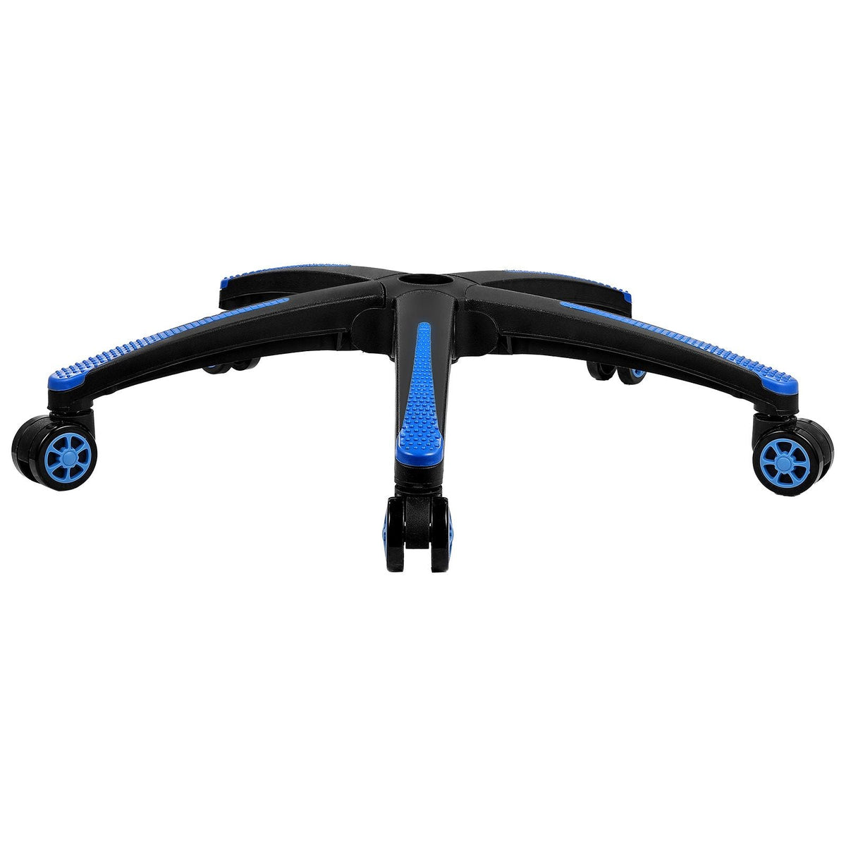 Office Chair Base Replacement, 28", 2500 lbs Static Load, Heavy Duty Universal Computer Desk Chair Stool Base Part with 5 Casters and Reinforced Legs, Desk Chair Base Replacement, Black + Blue